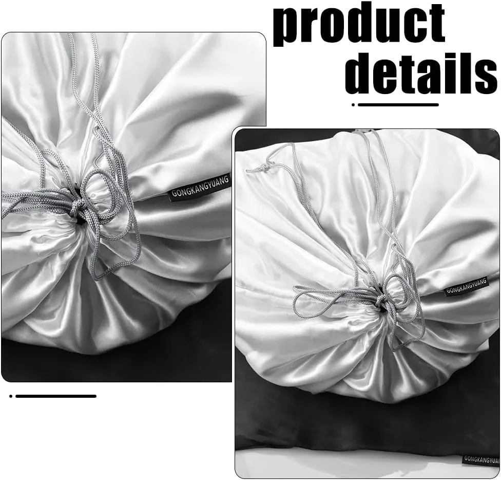 10 Pack Dust Bags for Purses and Handbags, Silk Dust Cover Storage Bag with Drawstring Travel Storage Pouch for Handbag Purse Shoes Boots (White, 19.6 × 15.7 in)