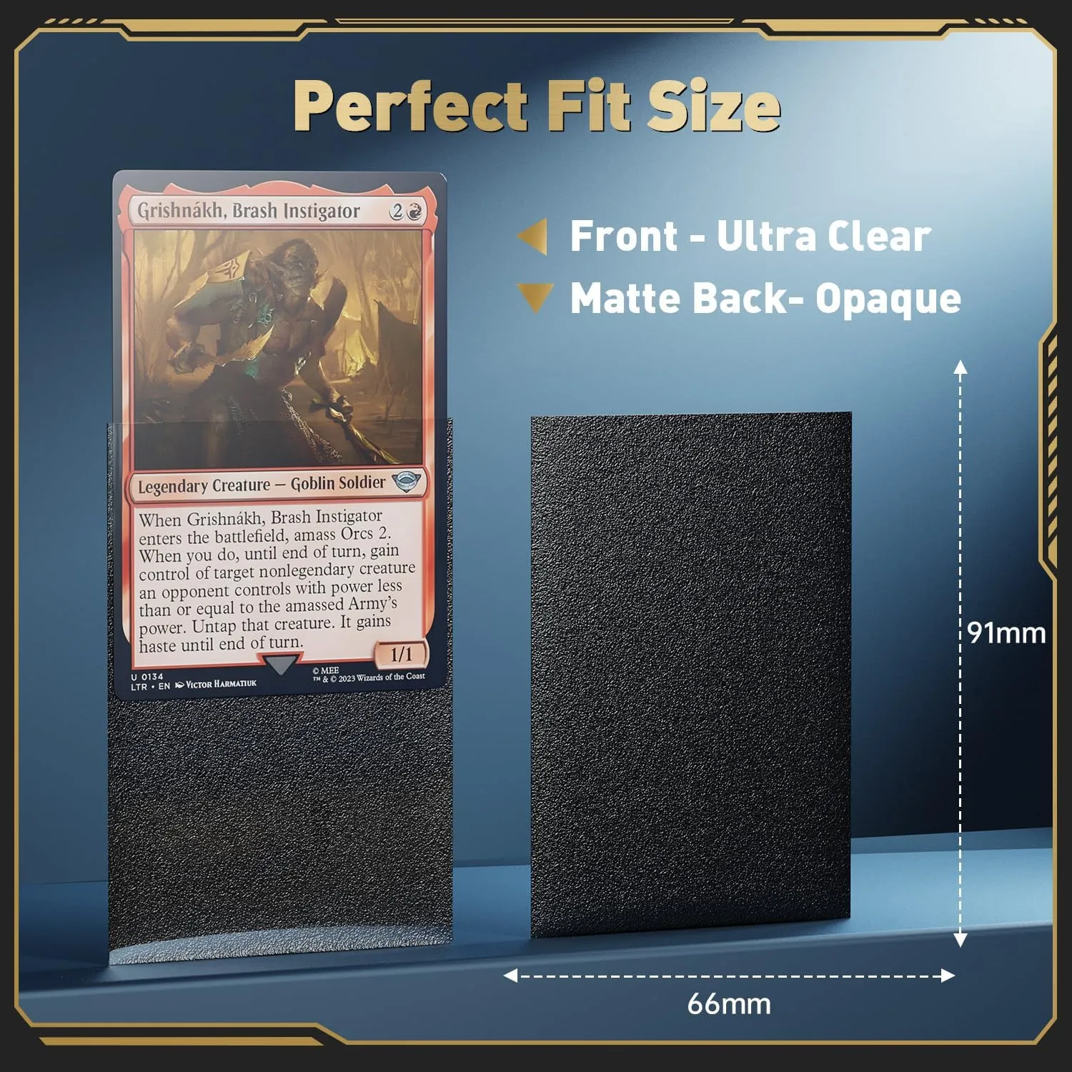 1000ct Matte Card Sleeves, 10 Colors Magic The Gathering Card Sleeves, MTG Card Sleeve, TCG Card Sleeve, Deck Sleeve for Baseball, Sports, Trading, Game Cards
