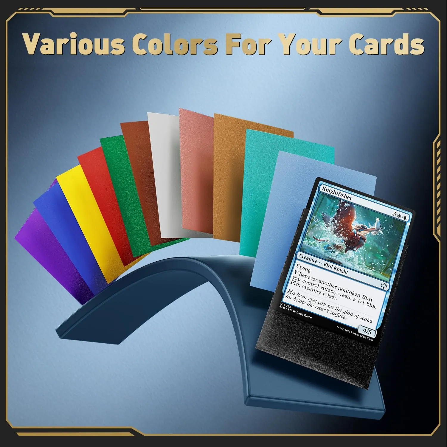 1000ct Matte Card Sleeves, 10 Colors Magic The Gathering Card Sleeves, MTG Card Sleeve, TCG Card Sleeve, Deck Sleeve for Baseball, Sports, Trading, Game Cards