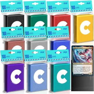 1000ct Matte Card Sleeves, 10 Colors Magic The Gathering Card Sleeves, MTG Card Sleeve, TCG Card Sleeve, Deck Sleeve for Baseball, Sports, Trading, Game Cards