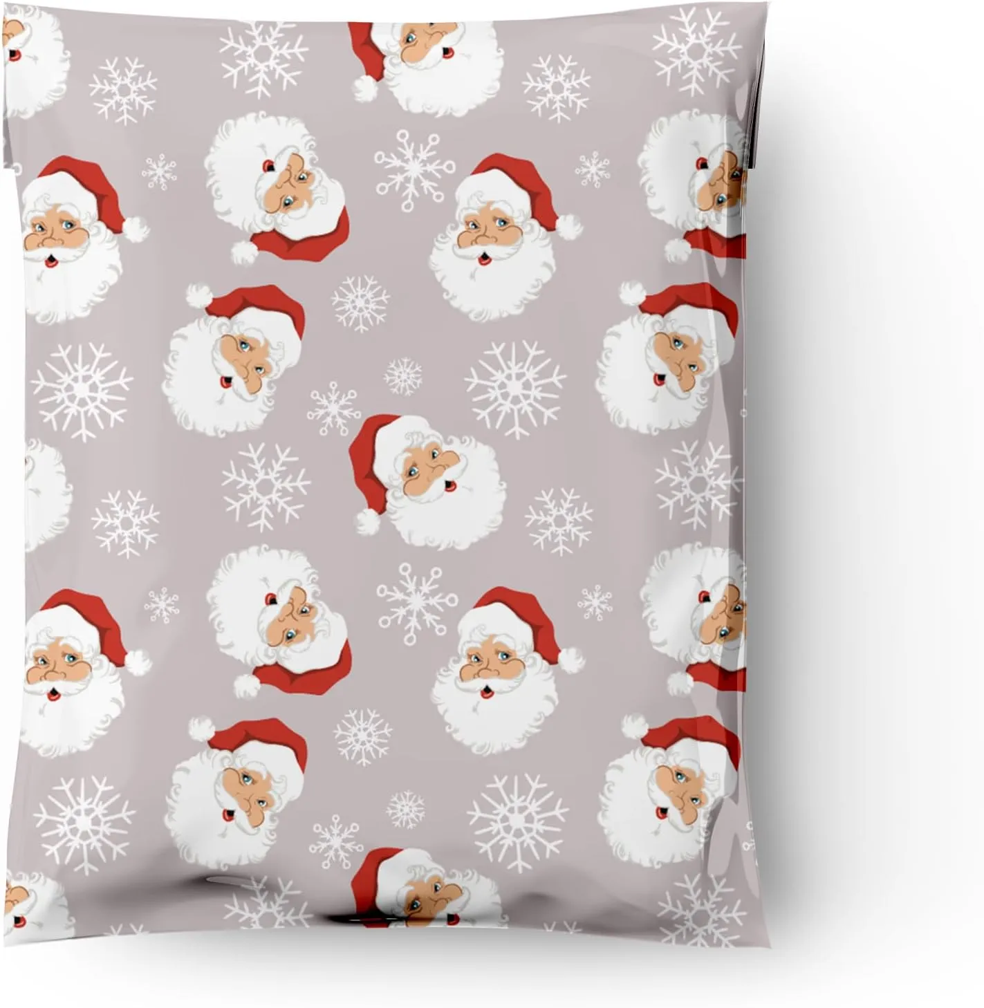 10x13 (100) Christmas Poly Mailers - Santa Claus Designer Poly Mailers Self Sealing Shipping Envelopes Holiday Premium Printed Bags For Small Businesses