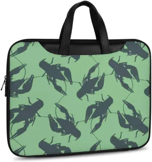 14 Inch Laptop Computer PC Shoulder Bag Carrying Case,Crayfish Nautical Laptop Case Water-Repellent Briefcase