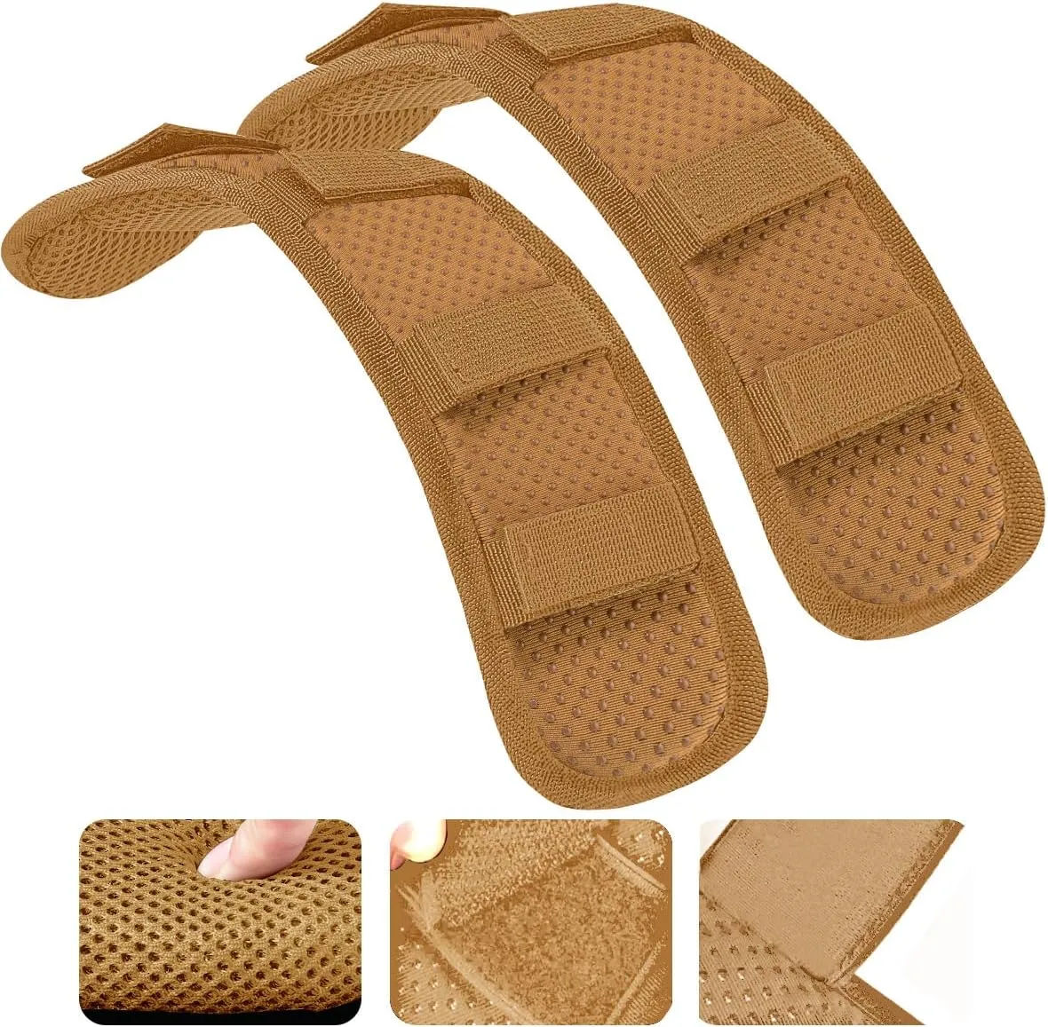 2Pcs Ultra-Thick Shoulder Pad Cushions for Laptop Bags,Messenger Bags,Briefcases,Luggage, Tool Bags,Travel Bags etc