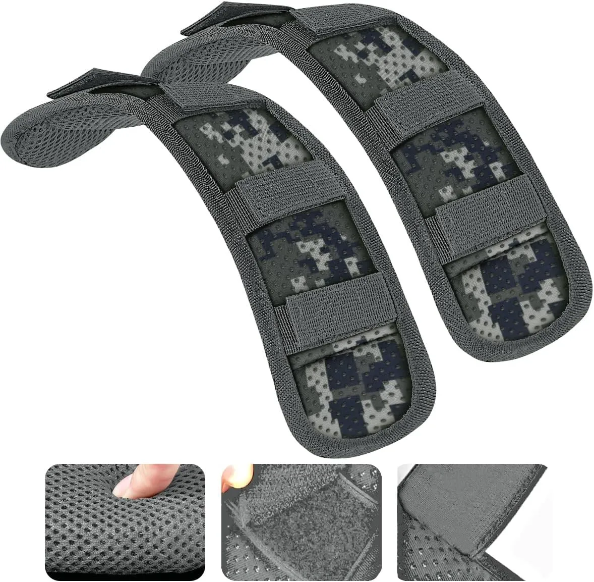 2Pcs Ultra-Thick Shoulder Pad Cushions for Laptop Bags,Messenger Bags,Briefcases,Luggage, Tool Bags,Travel Bags etc