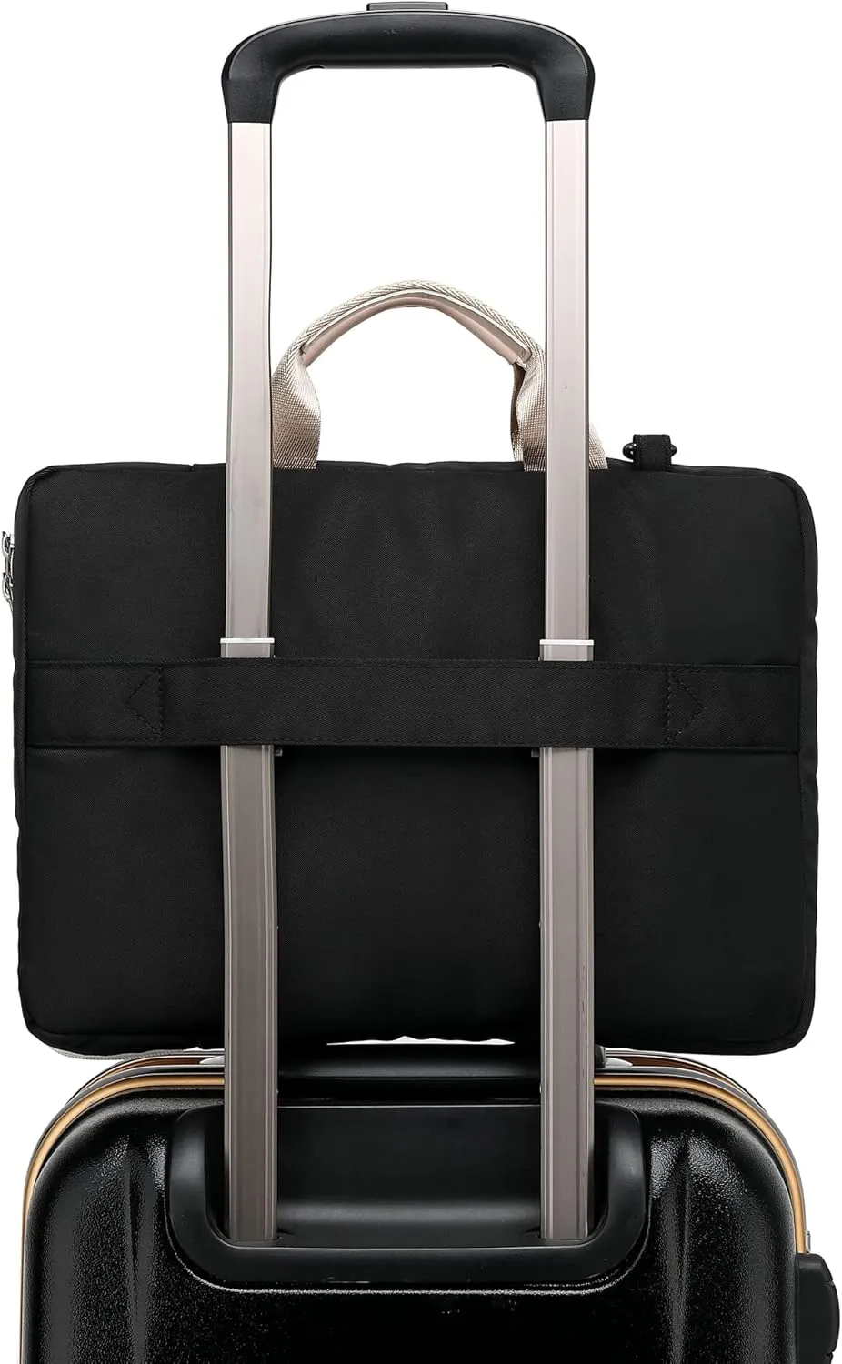 360° Protective Muti-Pockets Laptop Shoulder Bag Sleeve Case,Laptop Briefcase for 15.6 inch and 16 inch Laptop (Black)