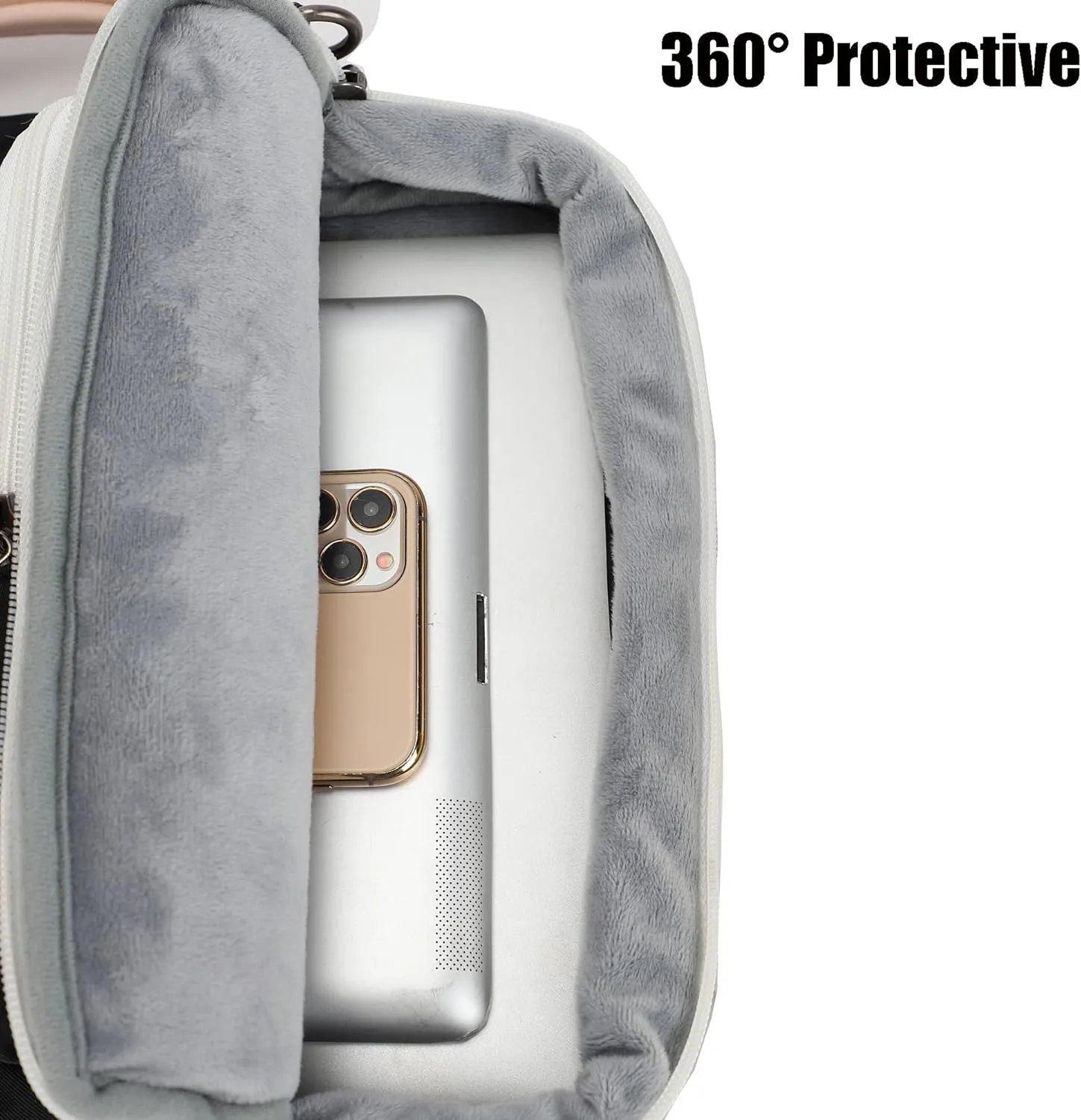 360° Protective Muti-Pockets Laptop Shoulder Bag Sleeve Case,Laptop Briefcase for 15.6 inch and 16 inch Laptop (Black)
