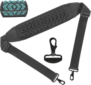 3D Air Cushion Ultra Comfortable Bag Strap, 58" Thicken Shoulder Strap with Double Adjustable Buckles and Metal Hooks, Ideal for Laptop Messenger Bag/Crossbody Bag(Enlarged Clamp Buckle)