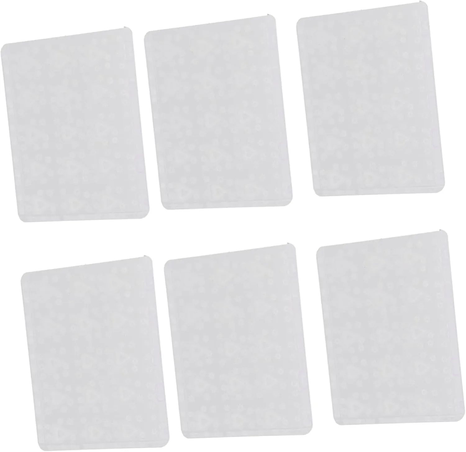 50pcs Deck Protectors Case Clear Name Display Visitor Trading Cards Mini Sleeves Card Protector Protective Album Colored Simple Style Cards Holders Game Card Holder Plastic