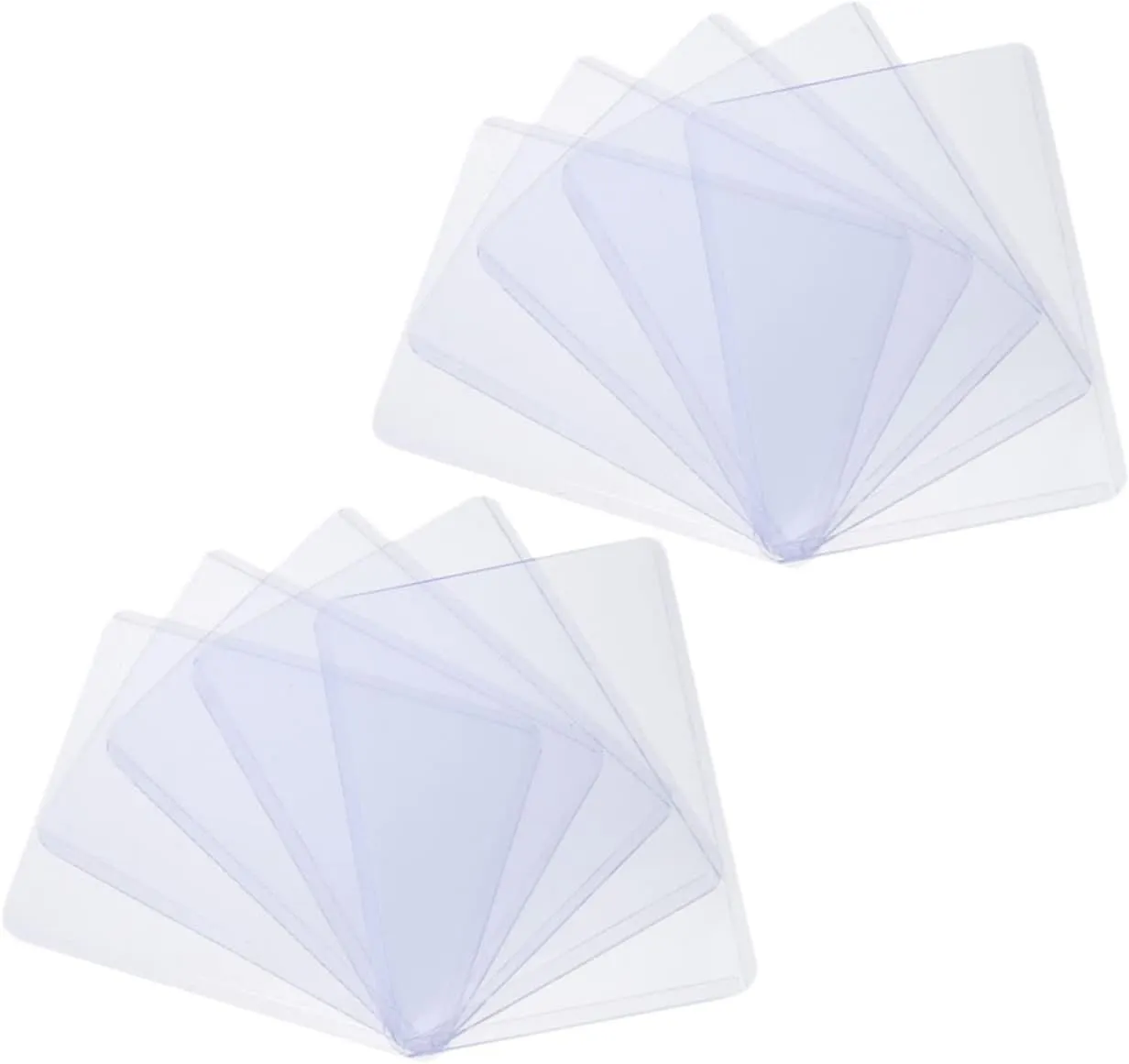 50pcs Transparent Card Holder Card Protector Game Card Case for Cards Card Holders for Playing Cards Card Cases for Trading Cards Clear Sleeves Playing Case Card Boxes Plastic