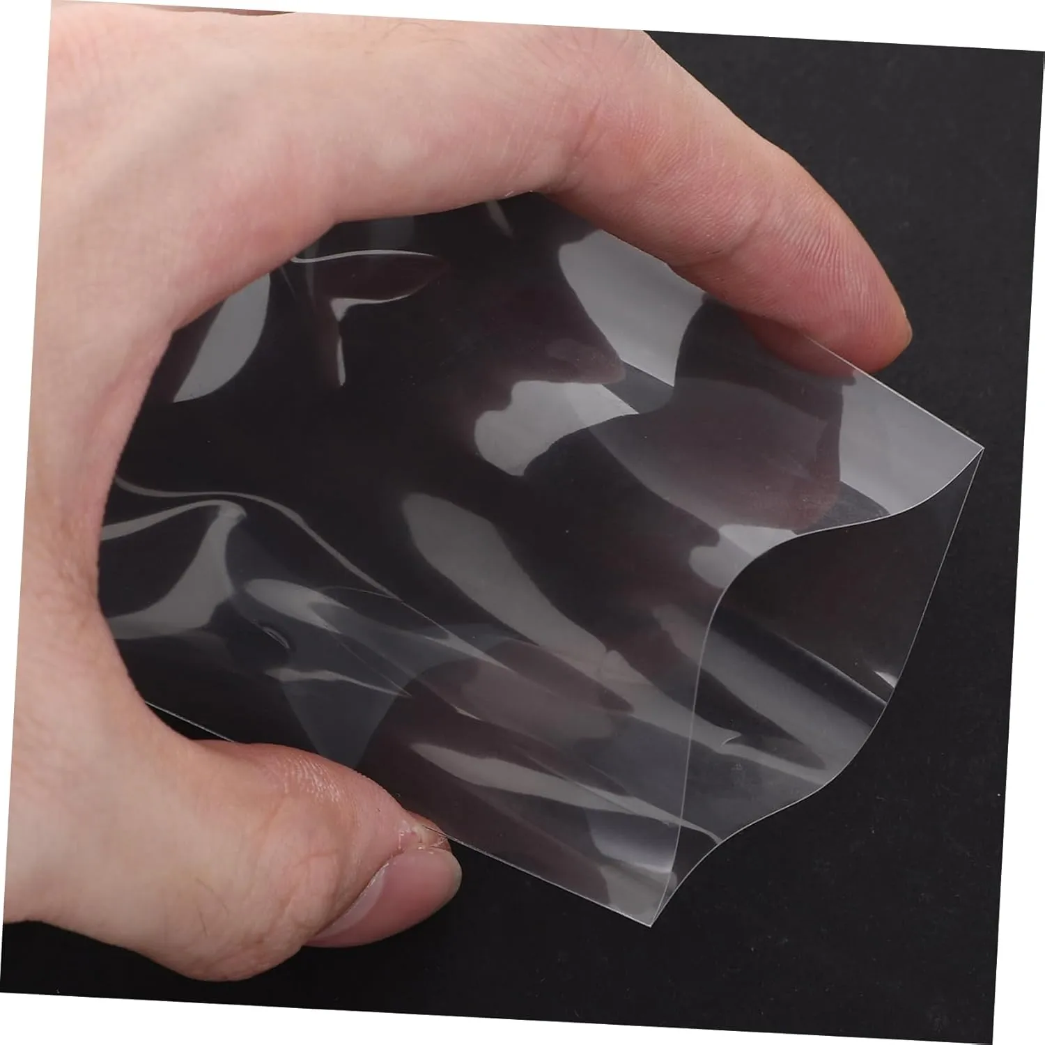 5sets 50pcs Simple Style Transparent Card Holders Compact Protective Sleeves for Game Cards Photos Postcards Lightweight Portable Storage 50pcs*5