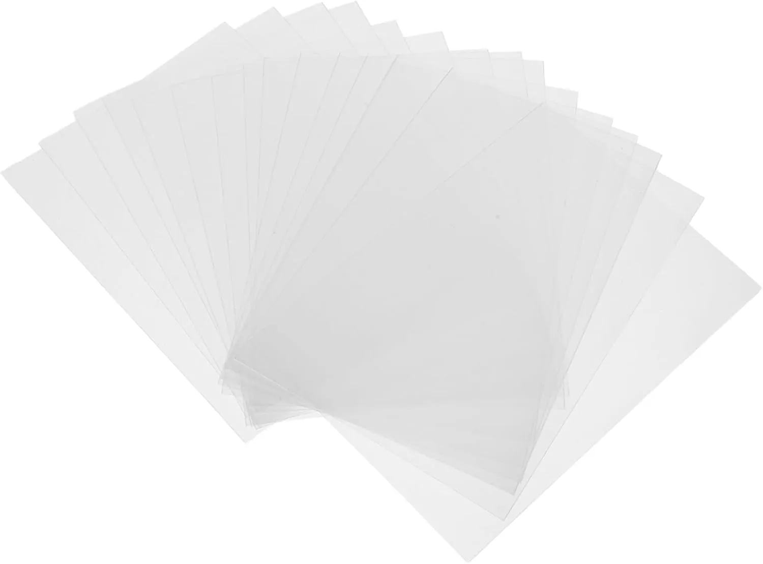 5sets 50pcs Simple Style Transparent Card Holders Compact Protective Sleeves for Game Cards Photos Postcards Lightweight Portable Storage 50pcs*5