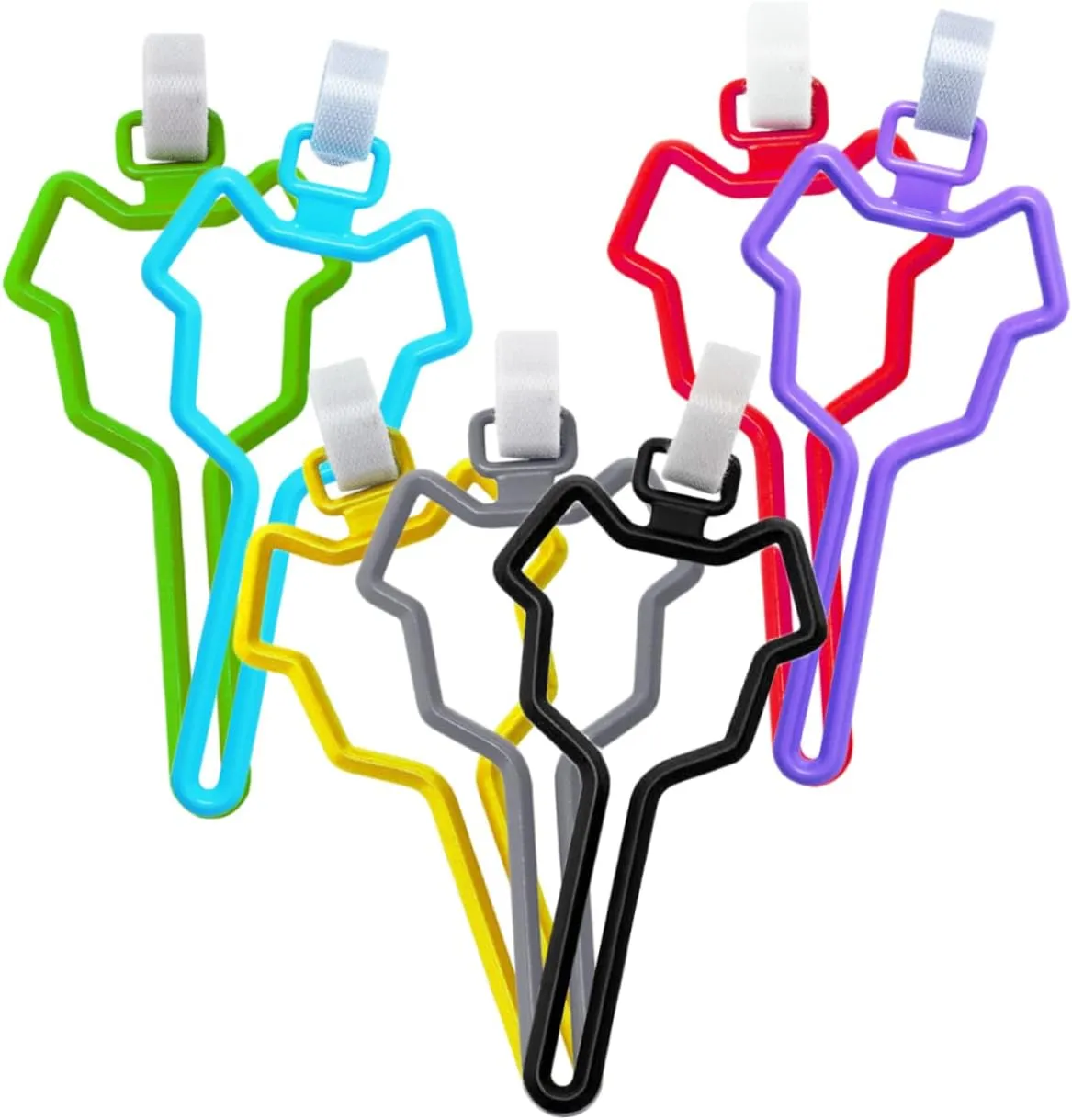 7pcs Dog Poop Bag Holder Hands Clip for Leash Dog Bag Roll Dispenser Pet Waste Bags Holder