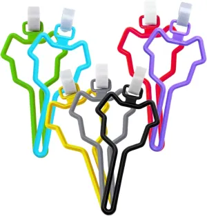 7pcs Dog Poop Bag Holder Hands Clip for Leash Dog Bag Roll Dispenser Pet Waste Bags Holder