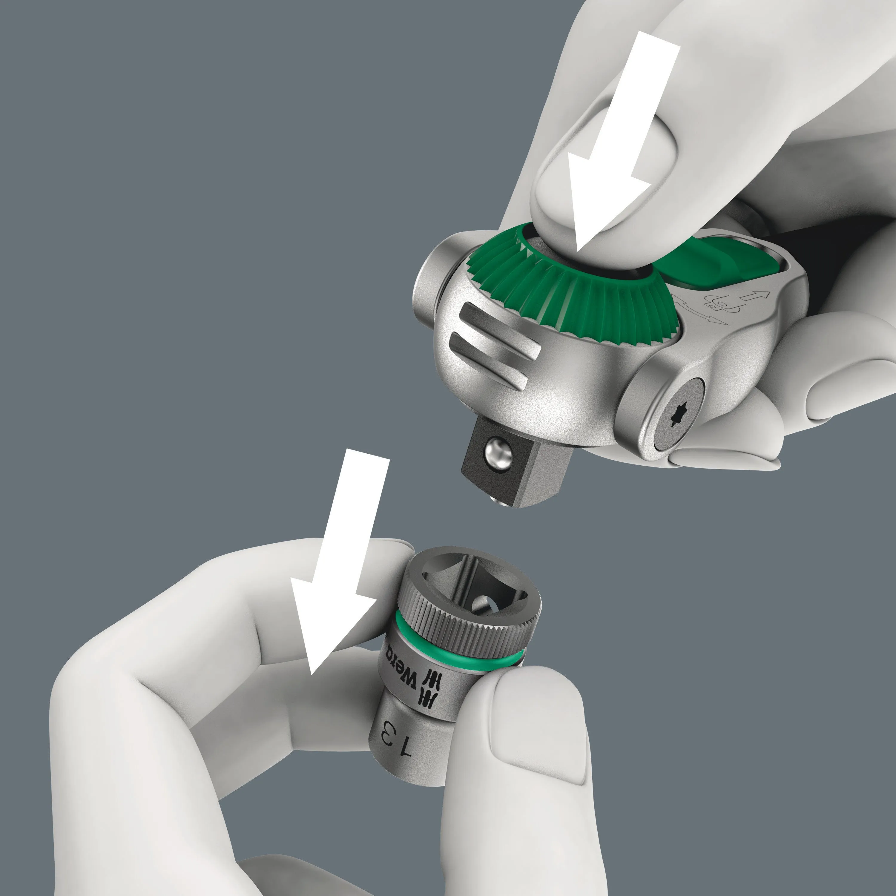 8000 A Zyklop Speed Ratchet with 1/4" drive
