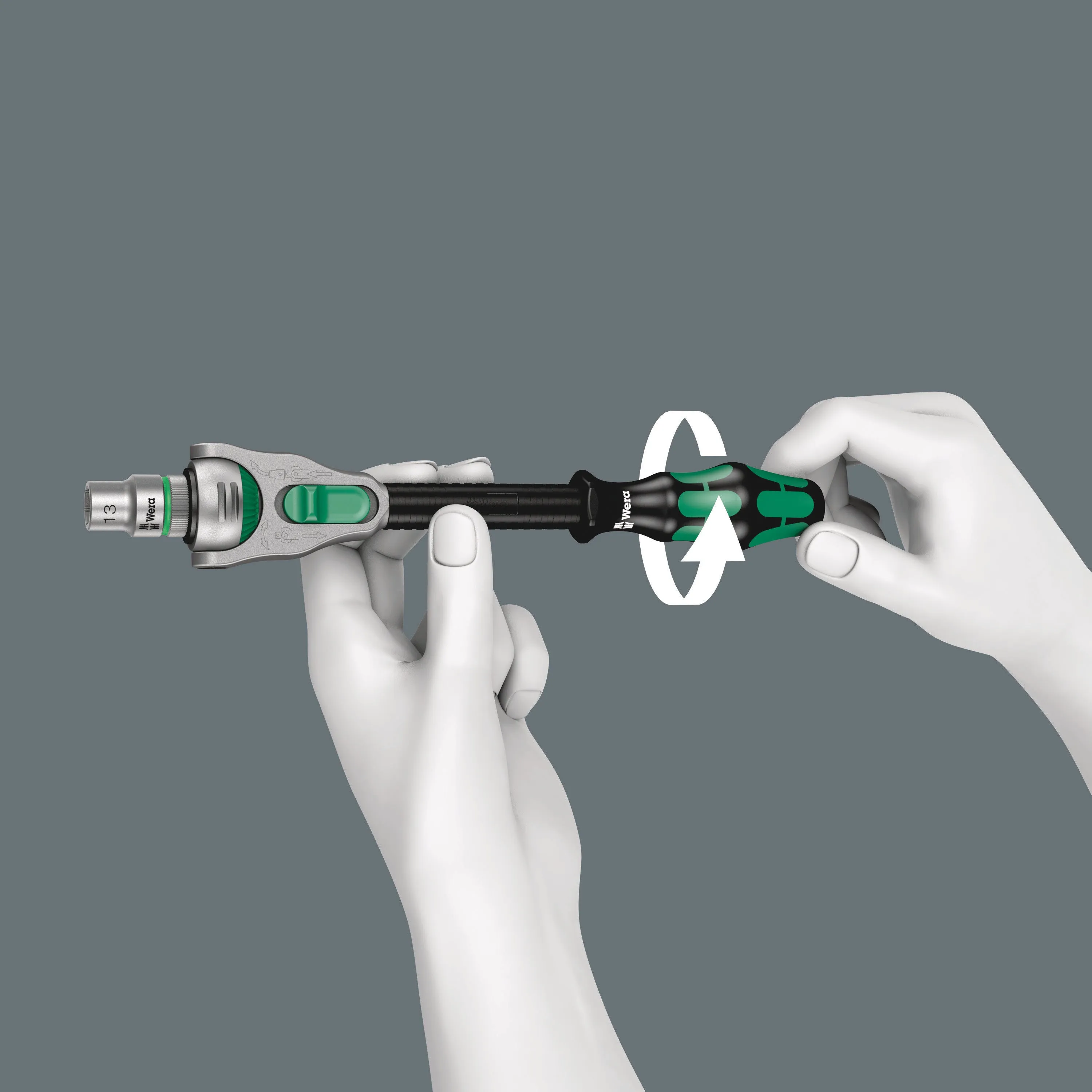 8000 A Zyklop Speed Ratchet with 1/4" drive