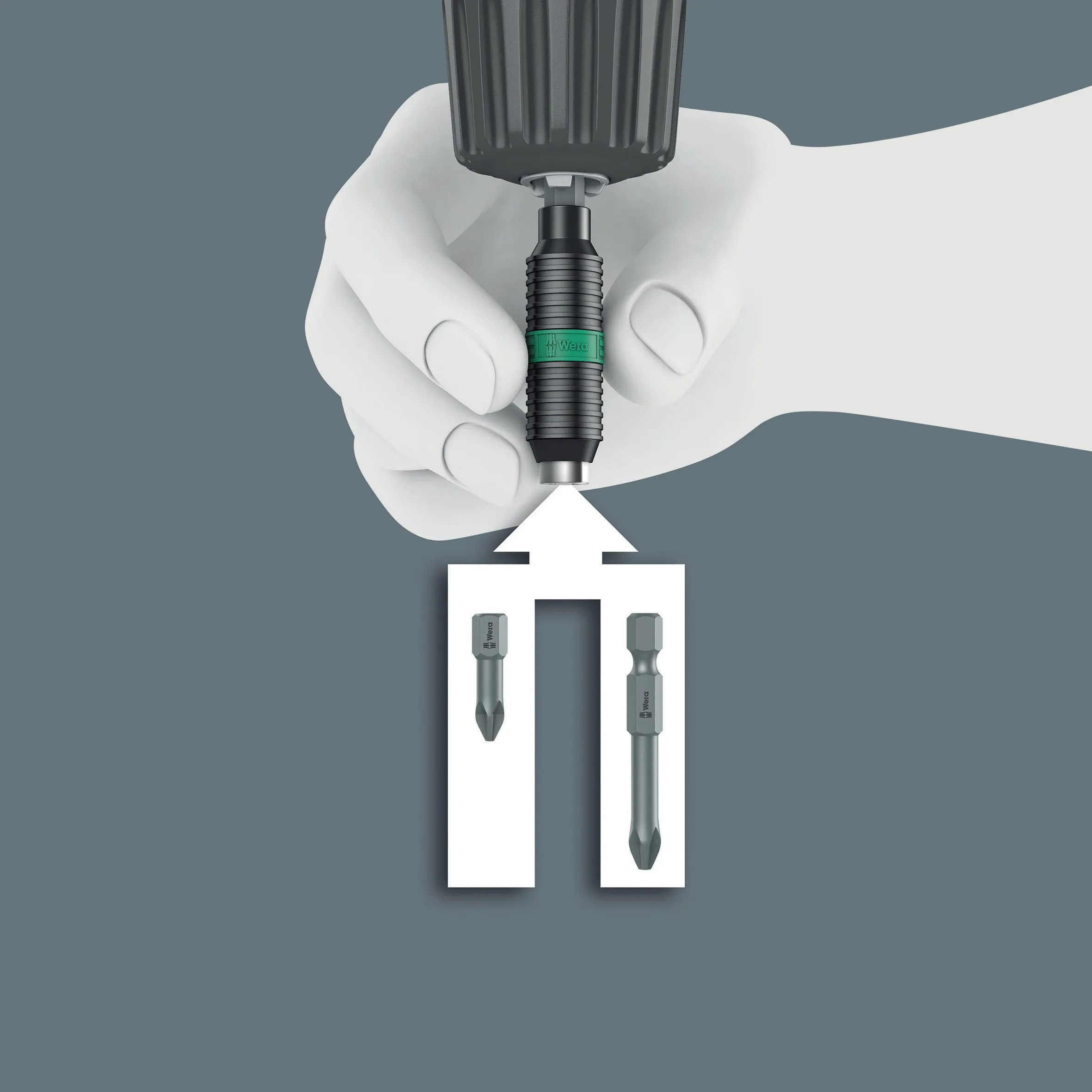 897/4 R Rapidaptor BiTorsion Universal Bit Holder