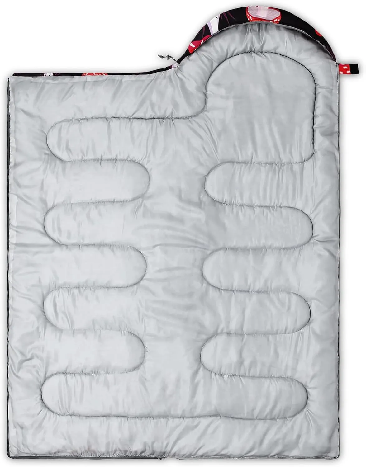 AILONEN Cartorn Plants Camping Sleeping Bags for Adults,3 Season Warm & Cool Weather,Lightweight,Waterproof Sleeping Bags,Camping Gear Equipment