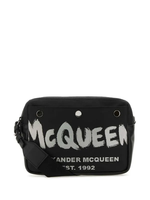 Alexander Mcqueen Black Cross Bags