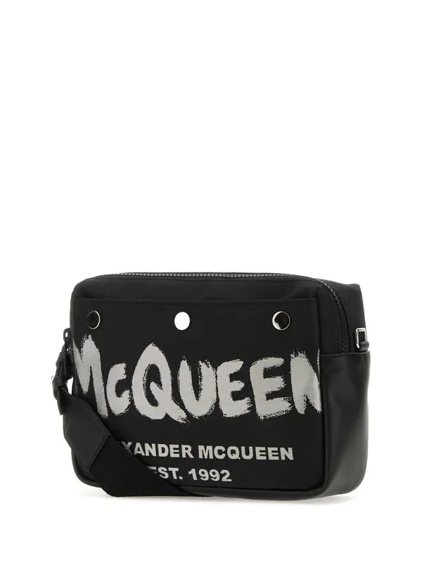 Alexander Mcqueen Black Cross Bags