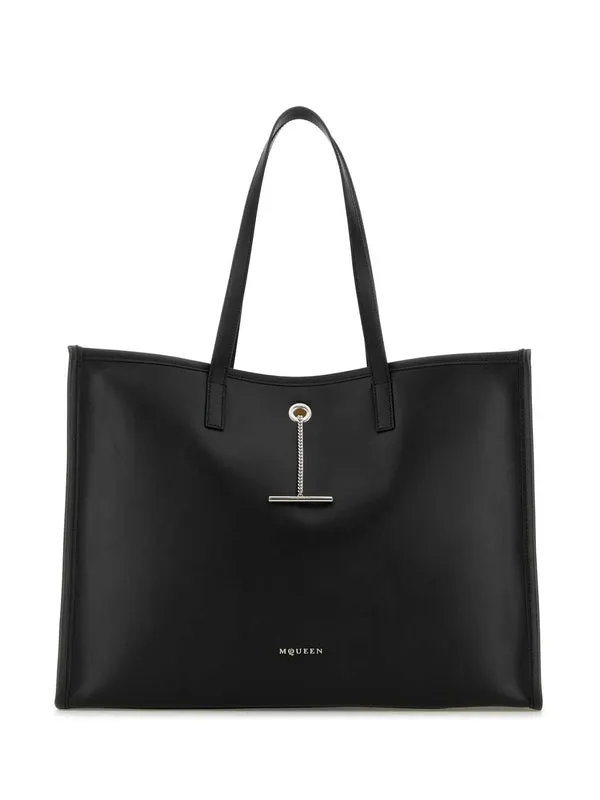 Alexander Mcqueen Black Tote Bags
