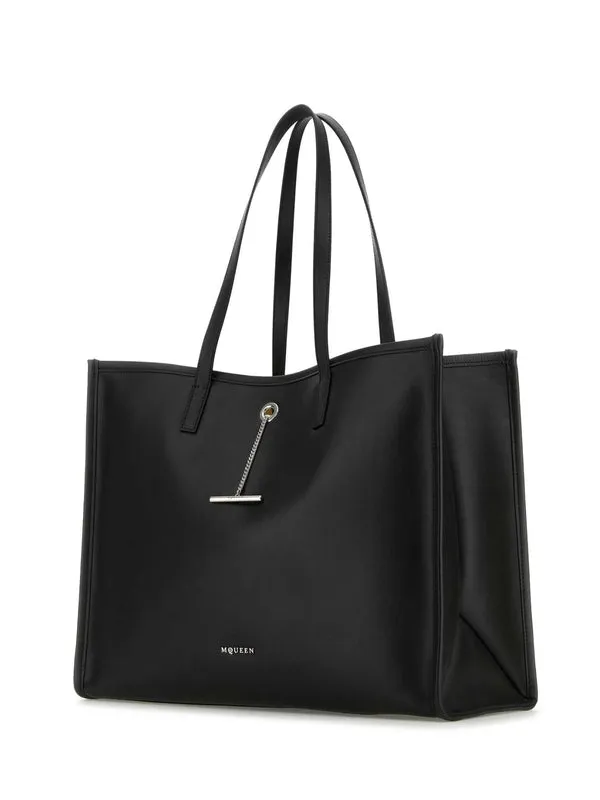 Alexander Mcqueen Black Tote Bags