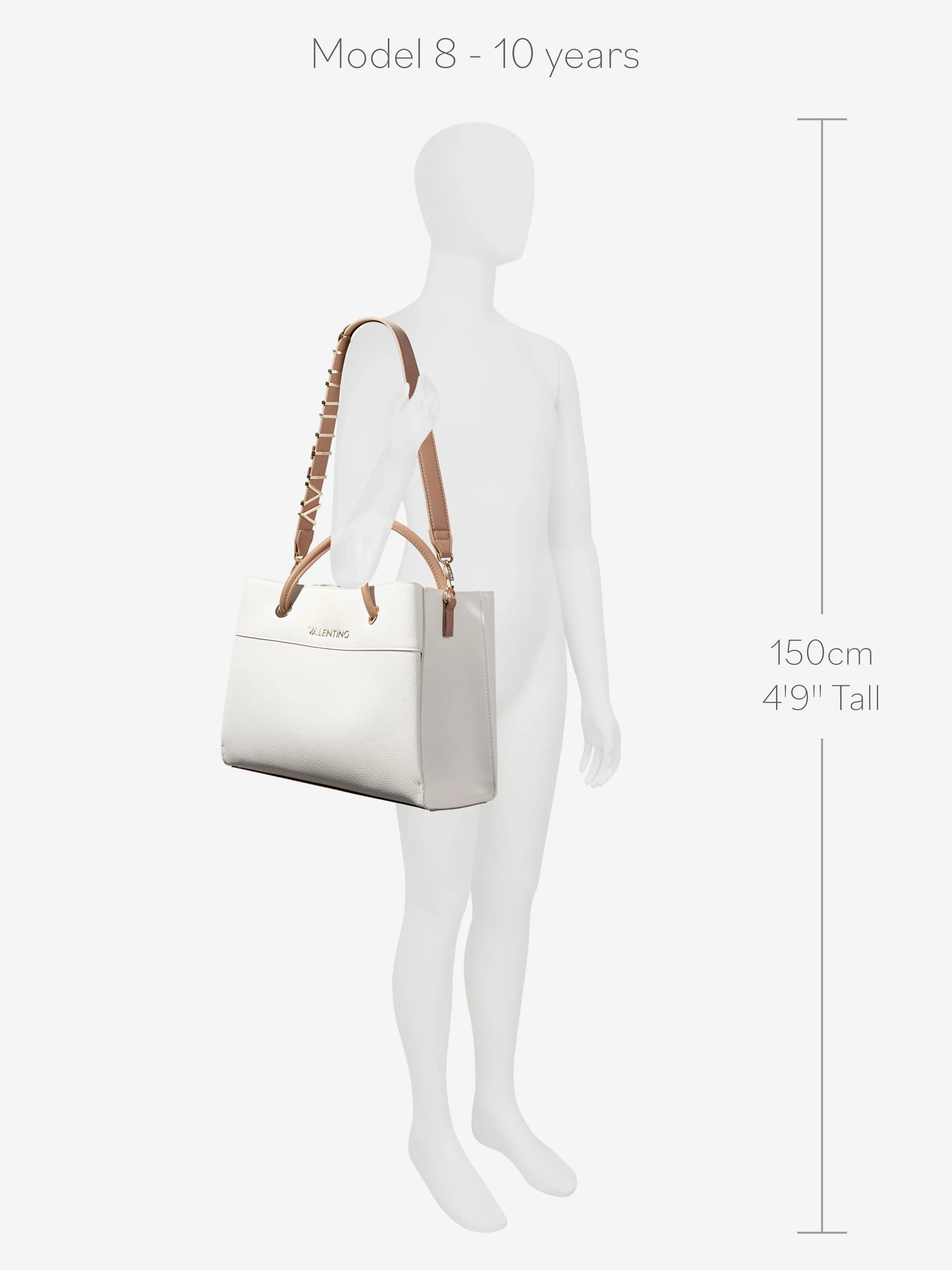Alexia Tote Bag in White (35cm)
