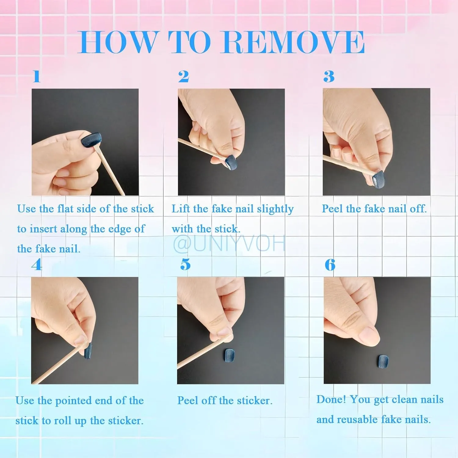 Almond Press on Nails Handmade Medium Long/Stiletto 3D Flower Fake Nail with Designs, Women Reusable False Nails (Moon Red, L)