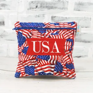 American Flag Personalized Food Safe Reusable Bag