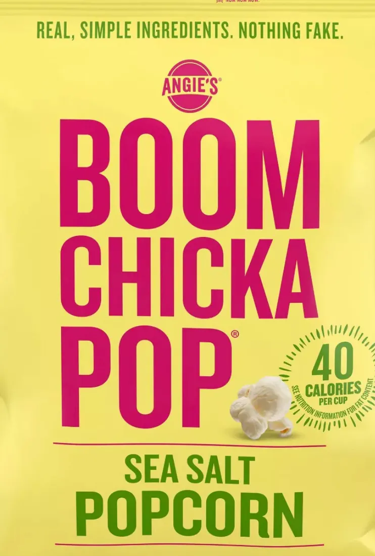 Angie's Kettle Corn Boomchickapop Popcorn, Sea Salt Small - 24 / 0.6 oz bag