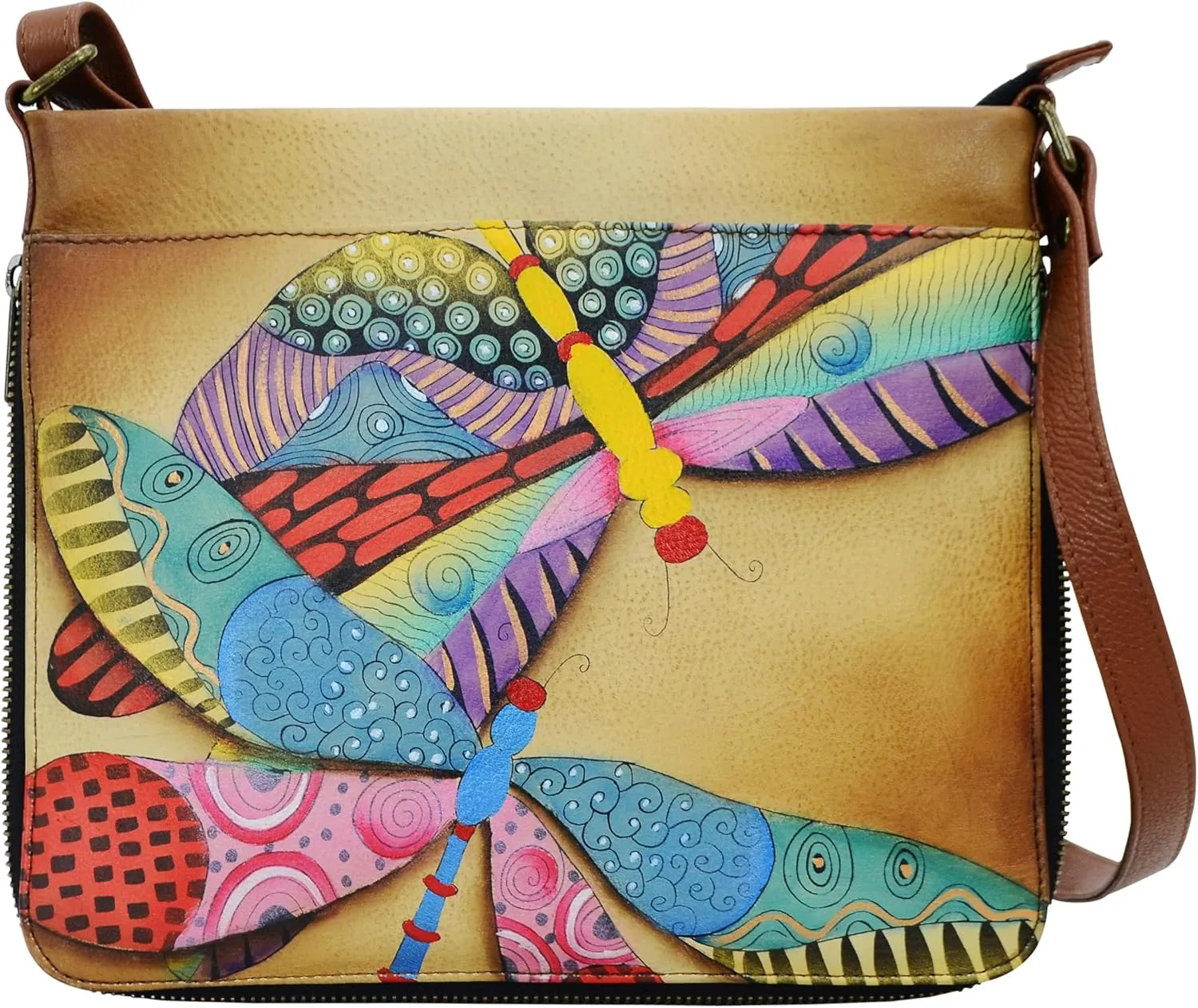 Anna by Anuschka Women's Leather Expandable Crossbody