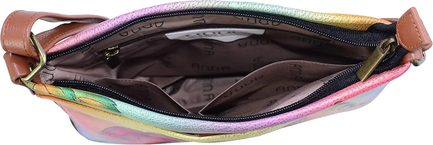 Anna by Anuschka Women's Leather Expandable Crossbody