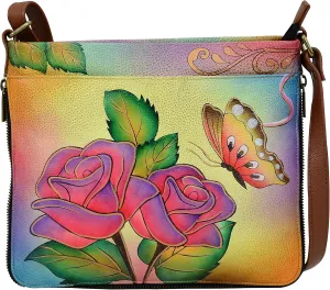 Anna by Anuschka Women's Leather Expandable Crossbody