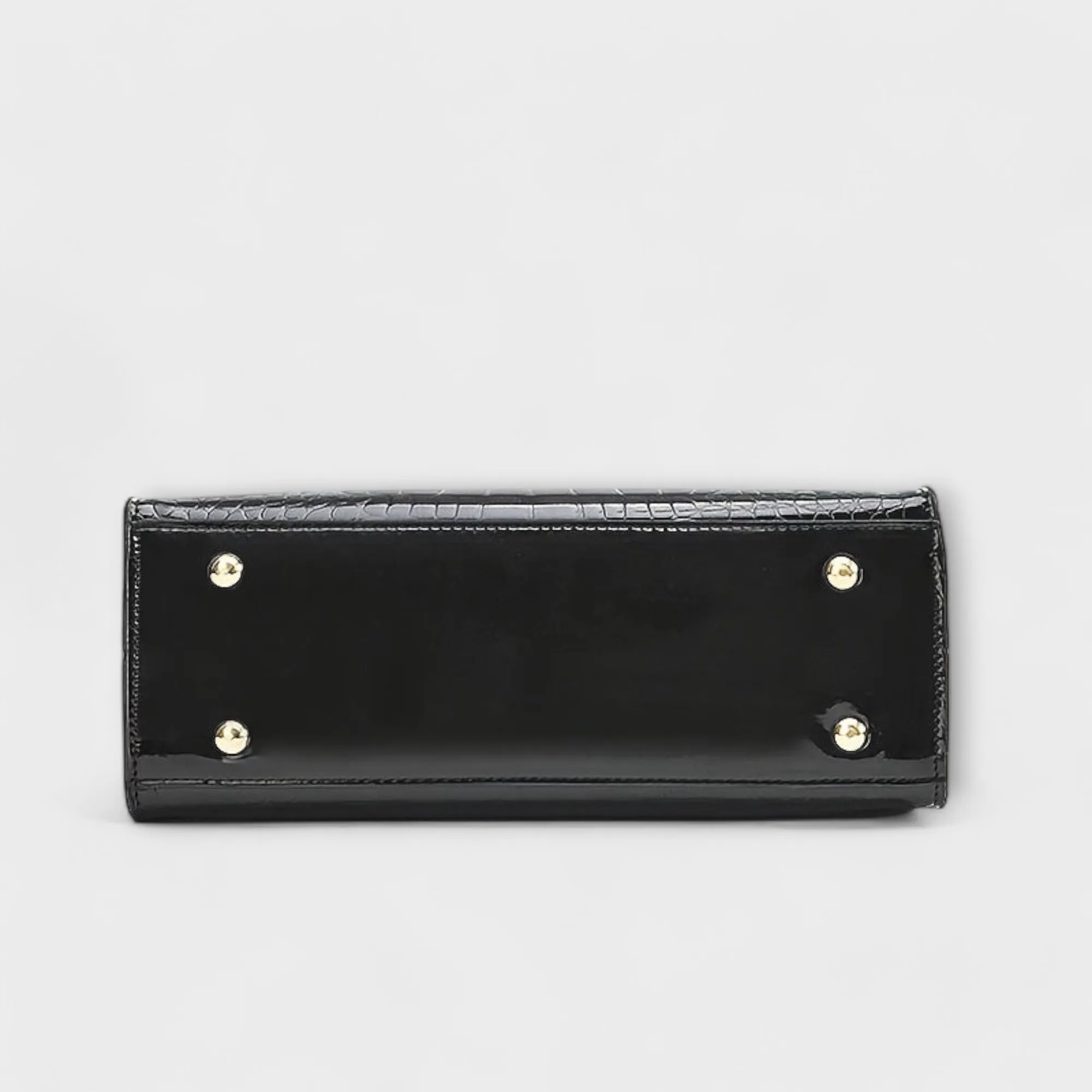 Aralune -  Shiny crocodile print handbag