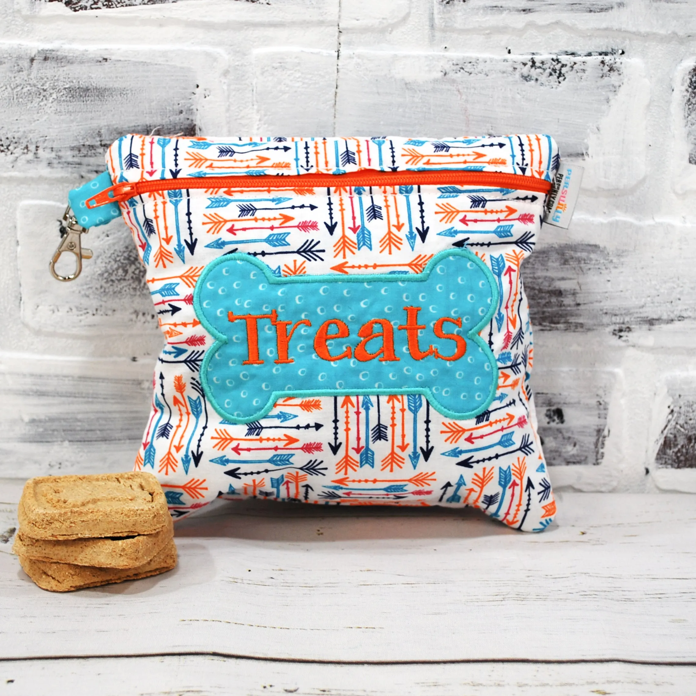 Arrows and Teal Reusable Treat Bag