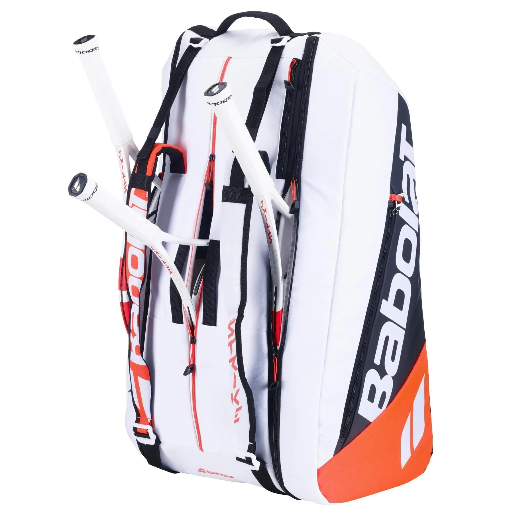 Babolat RH12 Pure Strike 4th Gen 12 Racket Tennis Bag - White / Black / Red