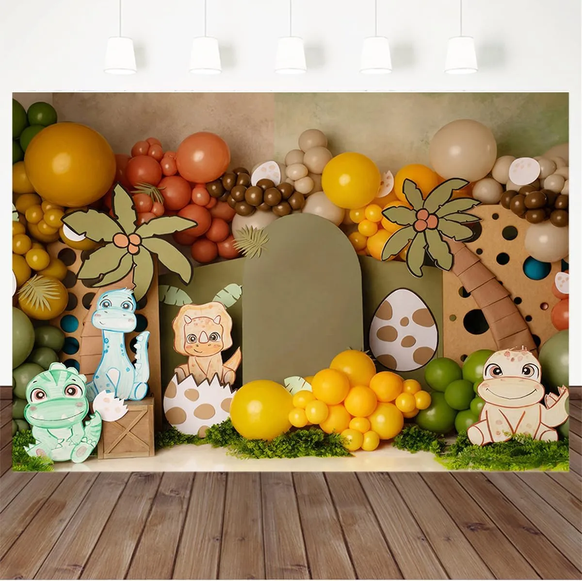 Baby Dinosaurs Forest Backdrops Kids Child Photography Props Adult Children Birthday Cake Smash Photocall Jungle Vinyl Backgrounds