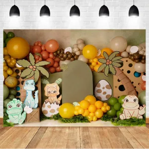 Baby Dinosaurs Forest Backdrops Kids Child Photography Props Adult Children Birthday Cake Smash Photocall Jungle Vinyl Backgrounds