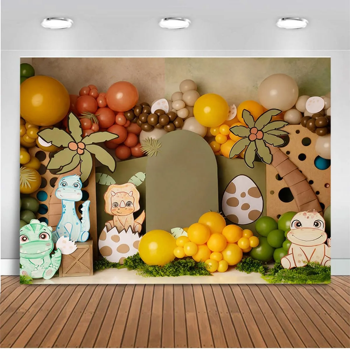 Baby Dinosaurs Forest Backdrops Kids Child Photography Props Adult Children Birthday Cake Smash Photocall Jungle Vinyl Backgrounds