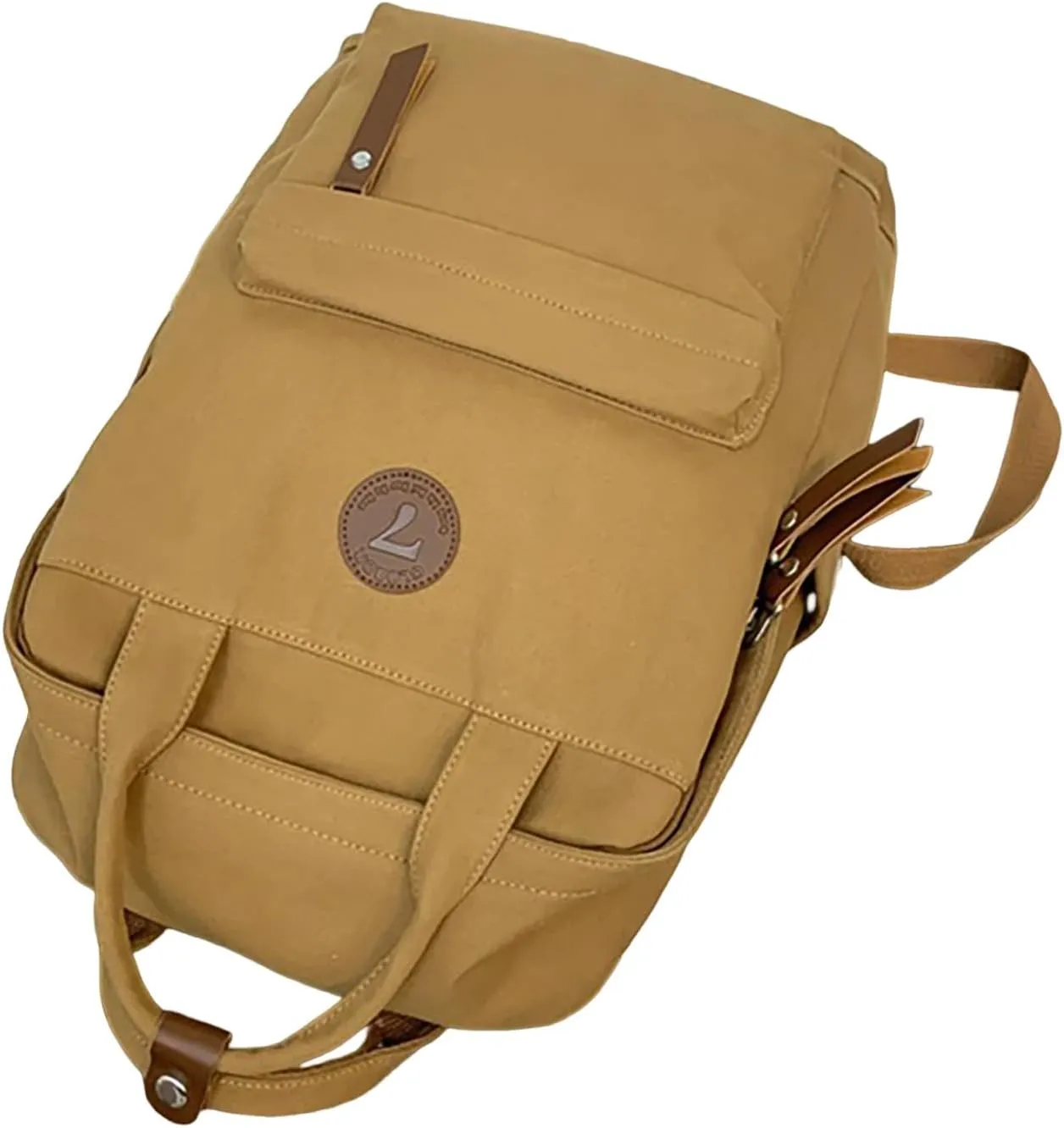 Backpack Men And Women Couples Shoulder Bag Fashion Simple Personality Large Capacity Backpack Women's (Brown, One Size)