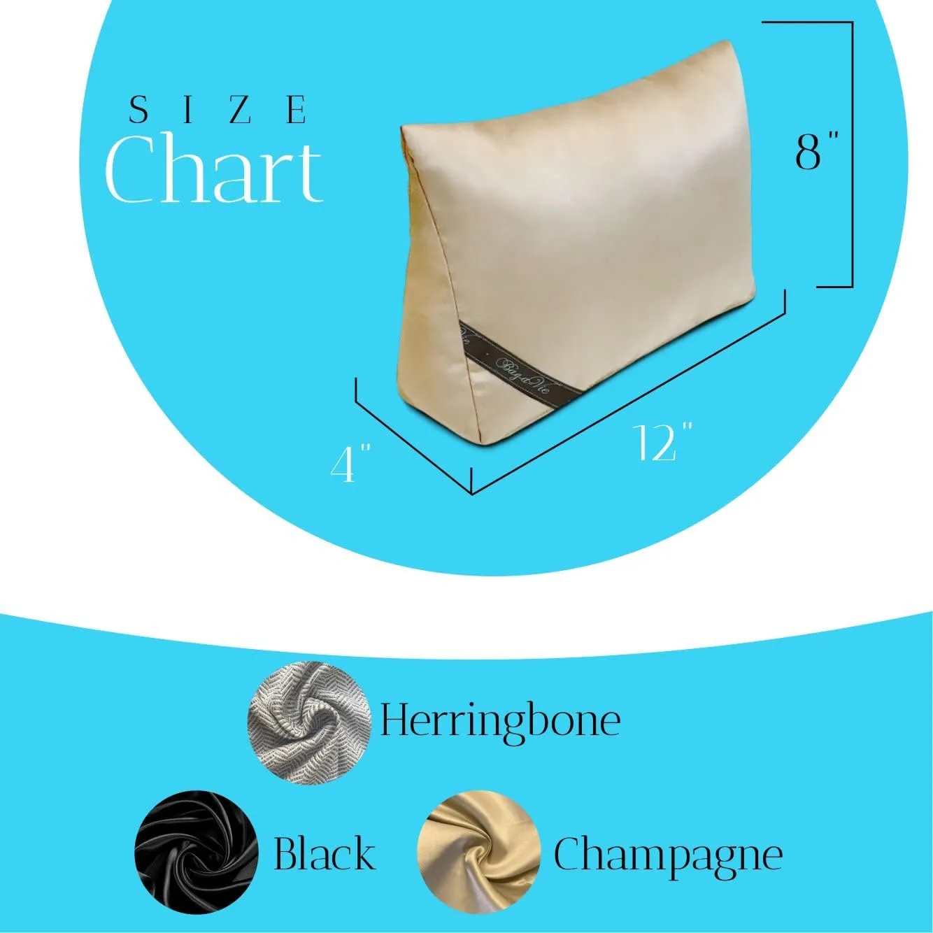 Bag-a-Vie Luxury Handbag Shaper Insert - Champagne - Pillow Purse Accessories for Women's Purses - Kelly 35