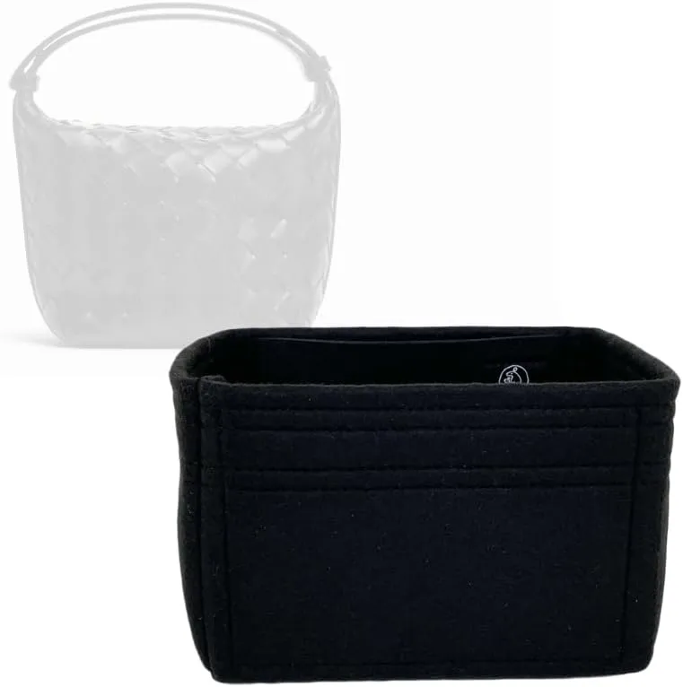 Bag Organizer for Bottega Veneta Candy Wallace - Premium Felt Purse Handbag Insert Liner Shaper (Handmade) Soft Structure Support (25 Color Options)