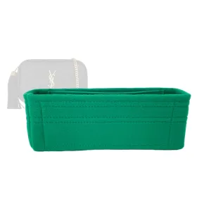 Bag Organizer for Saint Laurent Mini Lou Camera Bag (Bag Length: 19cm | 7.5″) - Premium Felt Purse Handbag Insert Liner Shaper (Handmade) Soft Structure Support (25 Color Options)