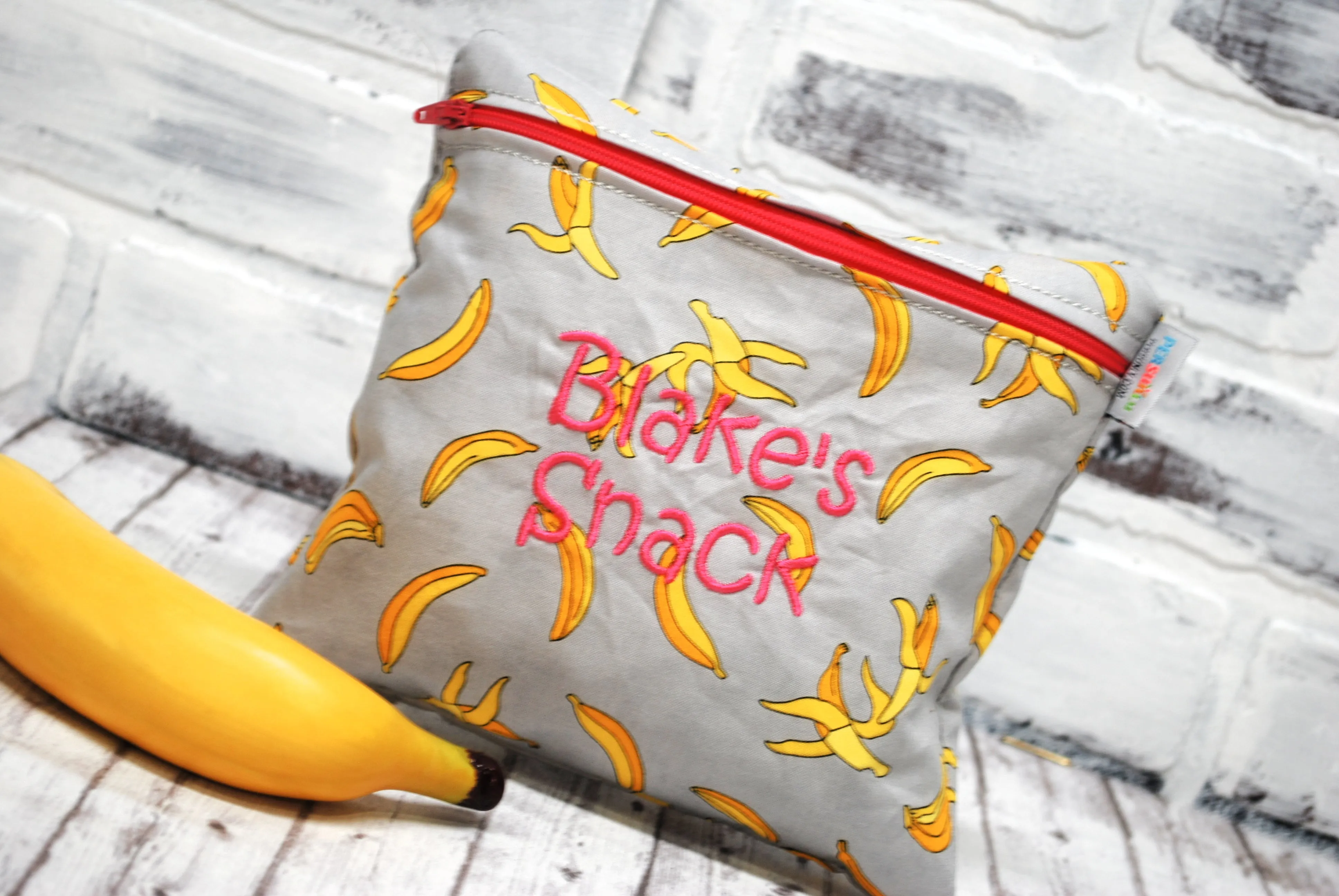 Bananas Peronalized Reusable Food Bag