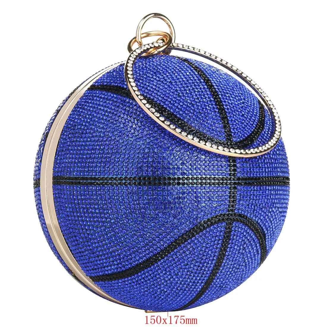 Basketball Diamond Ball Clutch