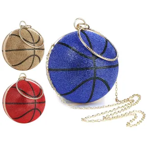 Basketball Diamond Ball Clutch