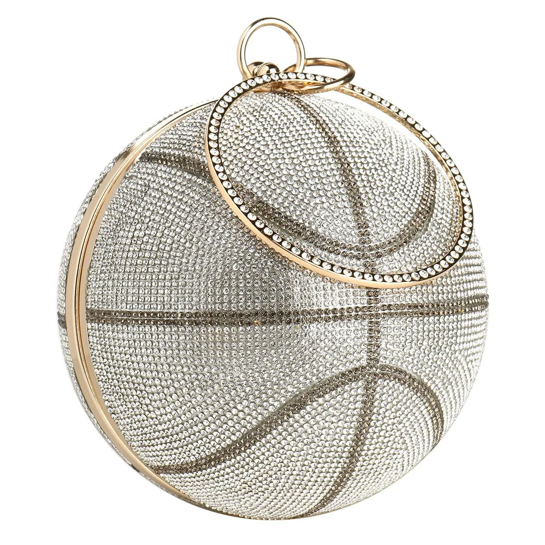 Basketball Diamond Ball Clutch