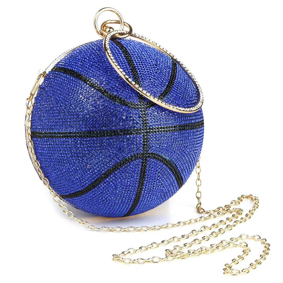 Basketball Diamond Ball Clutch