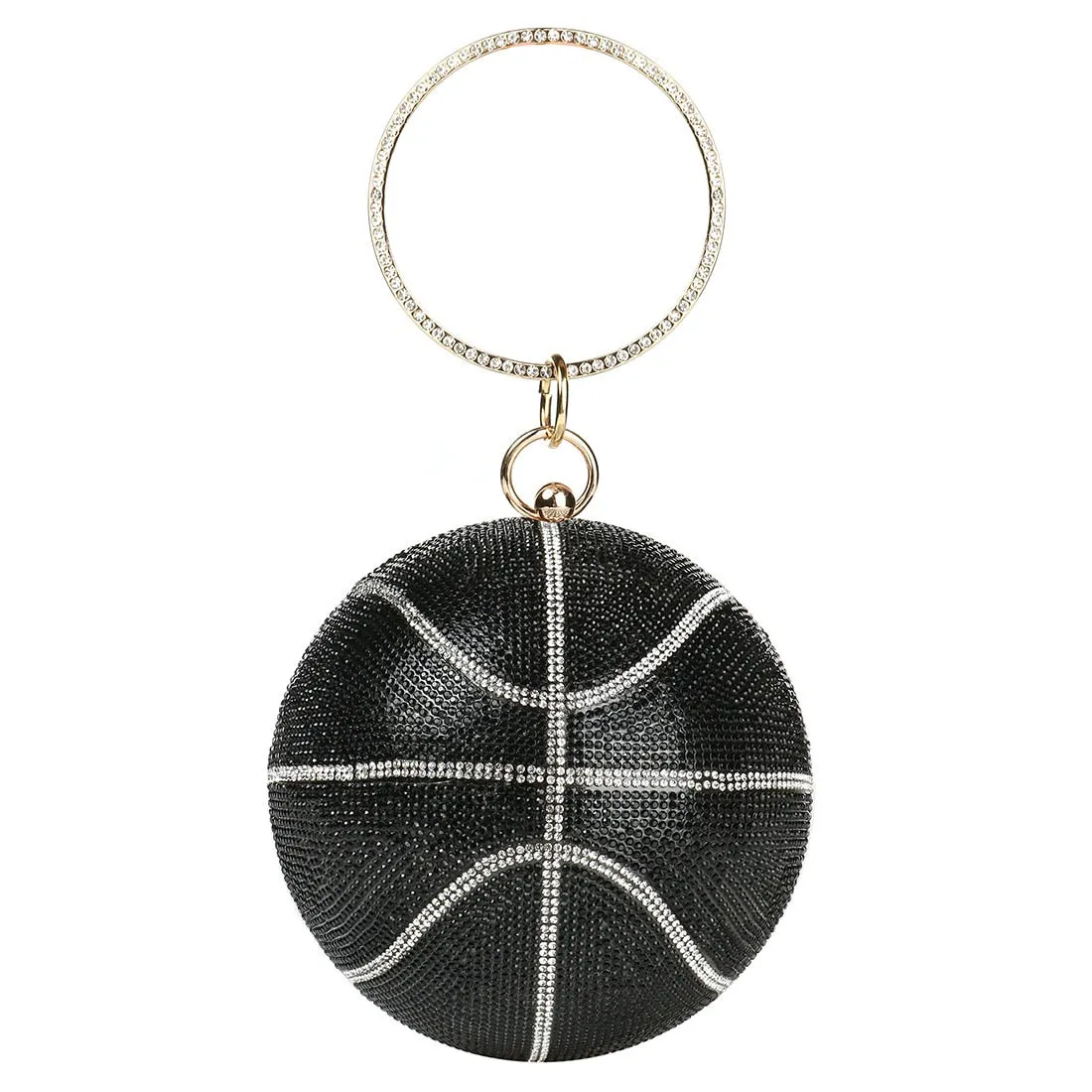 Basketball Diamond Ball Clutch