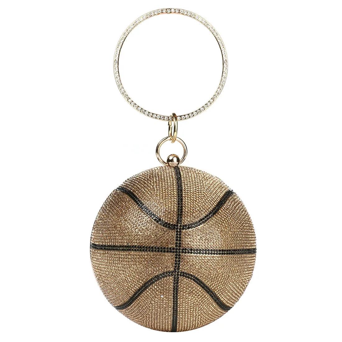 Basketball Diamond Ball Clutch
