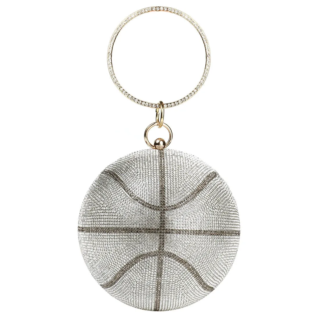 Basketball Diamond Ball Clutch